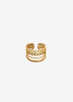 Ring Mit Kettendetail, Gold