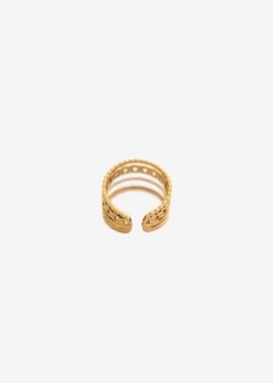 Ring Mit Kettendetail, Gold -Sassyclassy SassyClassy ring mit kettendetail in gold S2203A1057