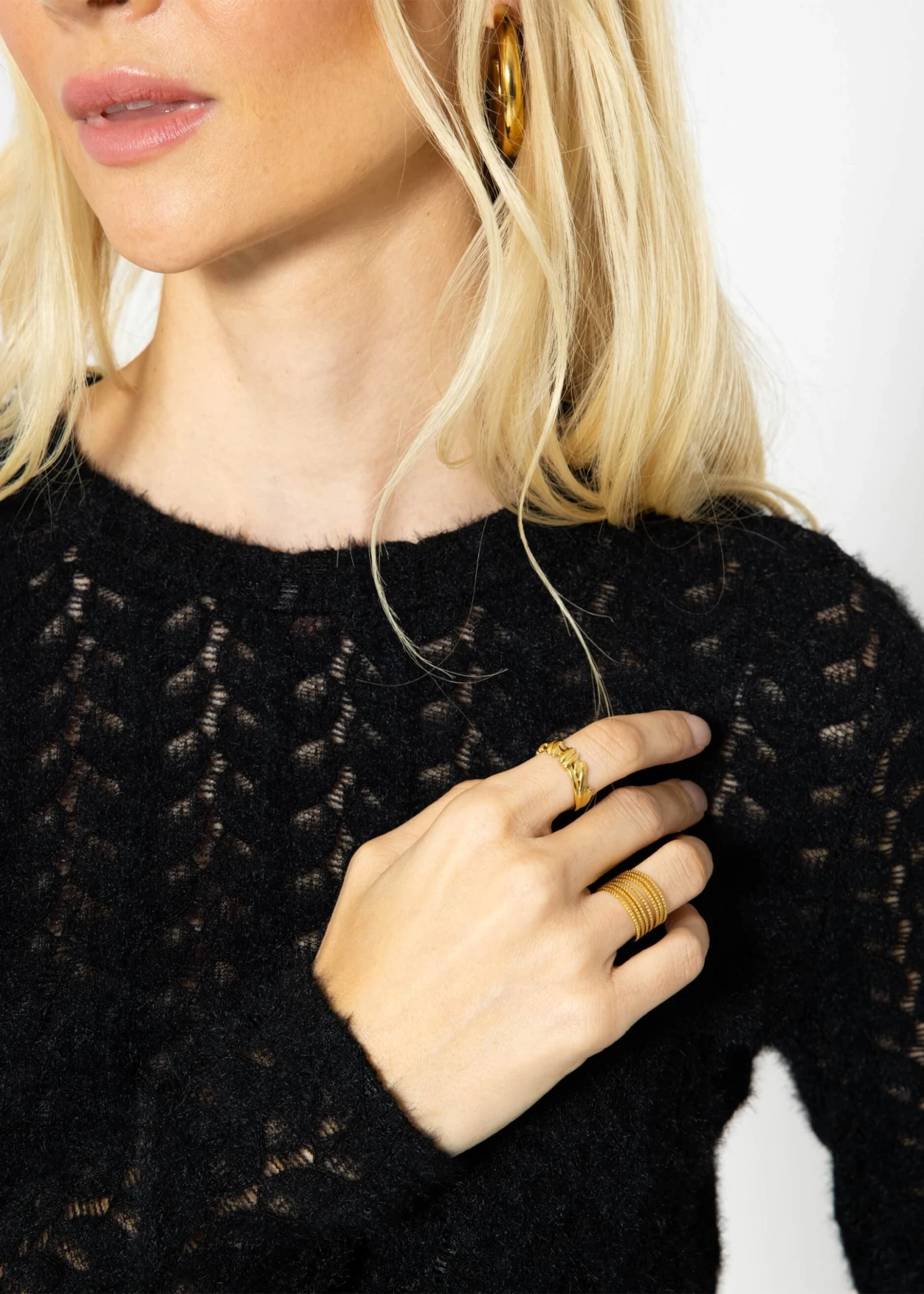 Ring Mit Muster - Gold 4 Ring Mit Muster - Gold – Bild 2