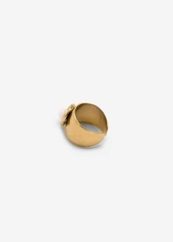 Ring Mit Rundem Jade Stein - Gold -Sassyclassy SassyClassy ring mit rundem jade stein gold S4202AR9011 4