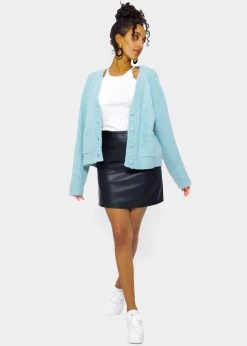 Rock Aus Kunstleder - Schwarz -Sassyclassy SassyClassy rock aus kunstleder schwarz S3210R6568 2BbutztW1ElwnH