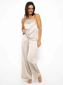 Satin Pants Mit Paspel - Champagner -Sassyclassy SassyClassy satin pants mit paspel champagner S3209NH6421 8BXV4zittrIL6S