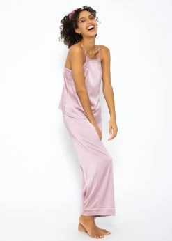 Satin Pyjama Top Mit Spitze - Rosa 14 Satin Pyjama Top Mit Spitze - Rosa -Sassyclassy SassyClassy satin top mit spitze rosa S3209NT6417 7B85afgwgbAPSt