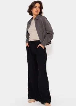 Schimmernde Lässige Viskose Hose, Schwarz -Sassyclassy SassyClassy schimmernde lassige viskose hose schwarz S3204B5833 4