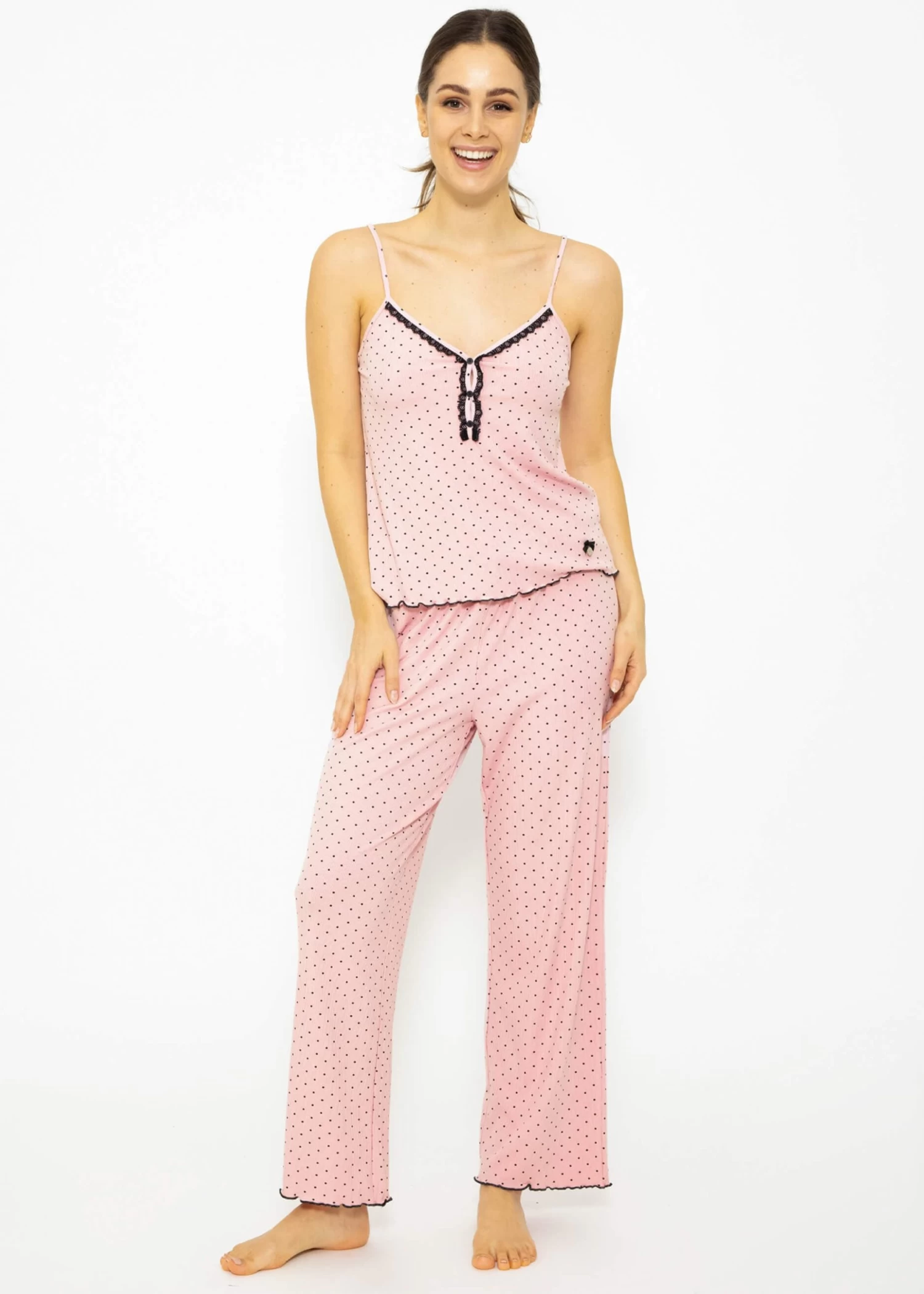 Schlaf-Top Mit Spitze - Rosa 6 Schlaf-Top Mit Spitze - Rosa – Bild 4