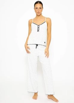 Schlaf-Top Mit Spitze - Weiß -Sassyclassy SassyClassy schlaf top mit spitze weiss S3209NT6324 1