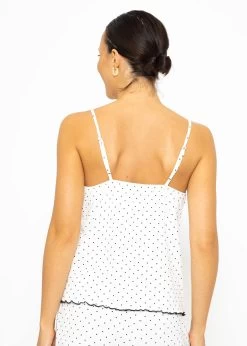 Schlaf-Top Mit Spitze - Weiß -Sassyclassy SassyClassy schlaf top mit spitze weiss S3209NT6324 2