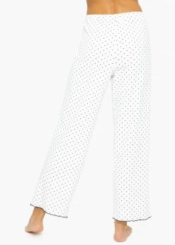 Schlafhose Mit Pünktchen - Weiß 17 Schlafhose Mit Pünktchen - Weiß -Sassyclassy SassyClassy schlafhose mit punktchen weiss S3209NH6327 5