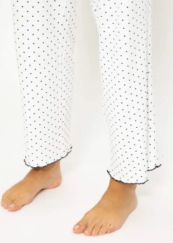 Schlafhose Mit Pünktchen - Weiß 19 Schlafhose Mit Pünktchen - Weiß -Sassyclassy SassyClassy schlafhose mit punktchen weiss S3209NH6327 6