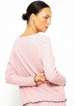 Schlafshirt Mit Pünktchen - Rosa -Sassyclassy SassyClassy schlafshirt mit punktchen rosa S3209NG6339 4