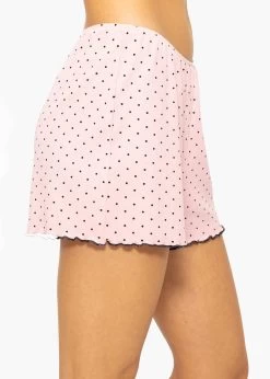Schlafshorts Mit Pünktchen - Rosa 14 Schlafshorts Mit Pünktchen - Rosa -Sassyclassy SassyClassy schlafshorts mit punktchen rosa S3209NS6336 3