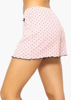 Schlafshorts Mit Pünktchen - Rosa 12 Schlafshorts Mit Pünktchen - Rosa -Sassyclassy SassyClassy schlafshorts mit punktchen rosa S3209NS6336 7