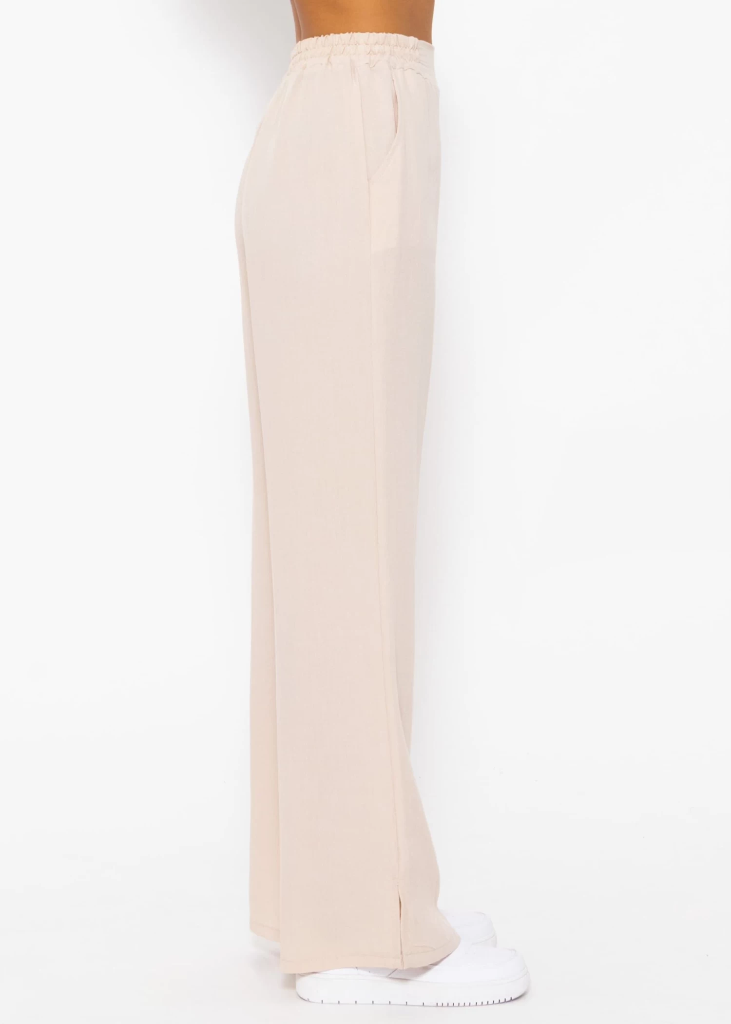 Schlupfhose In Viskose, Beige 8 Schlupfhose In Viskose, Beige – Bild 6