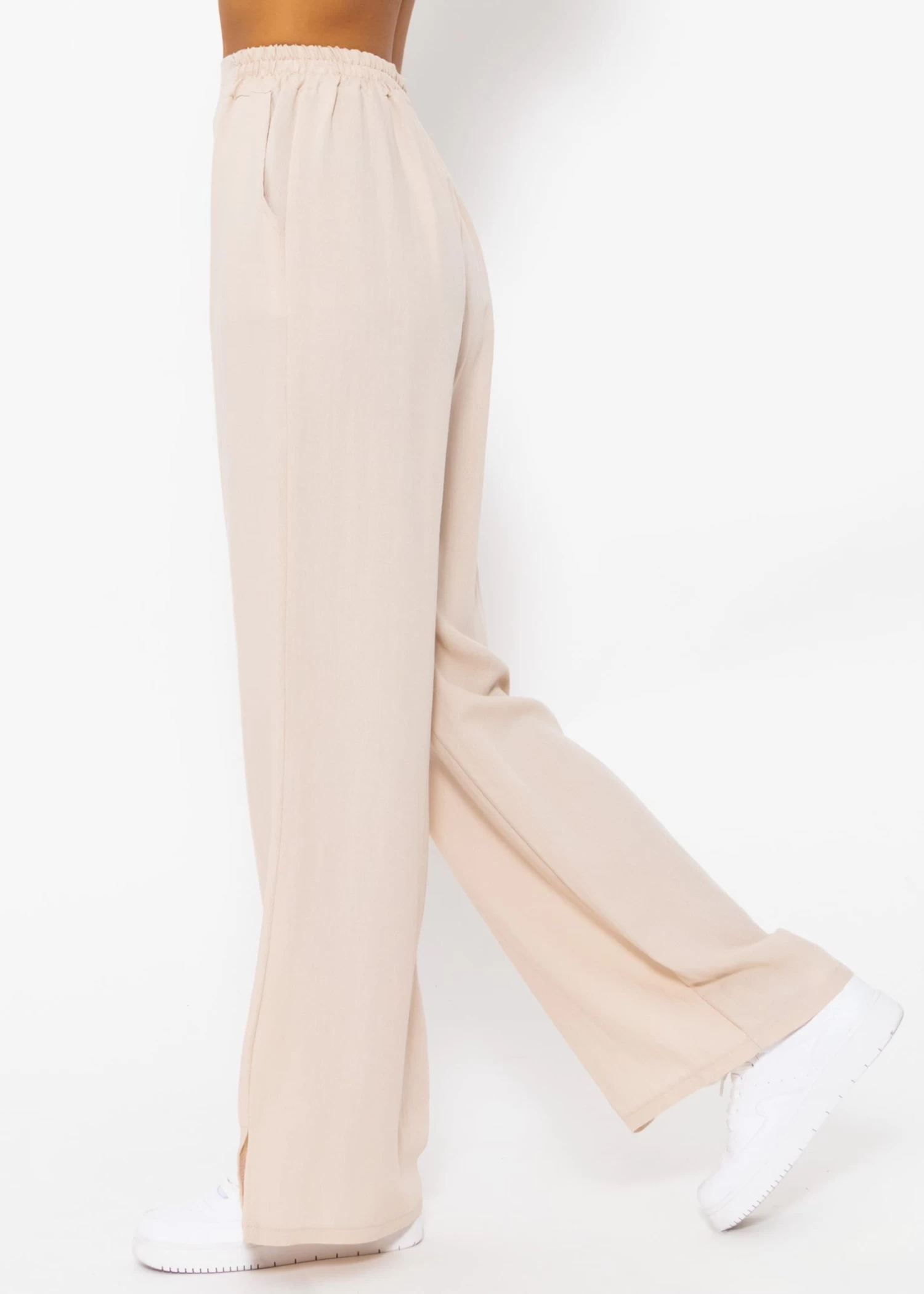 Schlupfhose In Viskose, Beige 5 Schlupfhose In Viskose, Beige – Bild 3