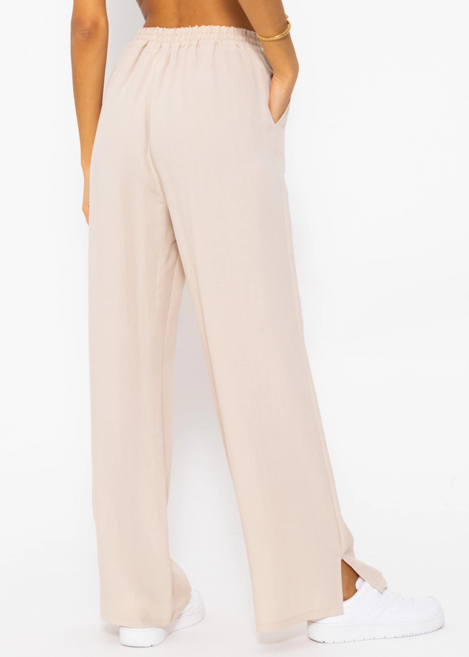 Schlupfhose In Viskose, Beige 7 Schlupfhose In Viskose, Beige – Bild 5