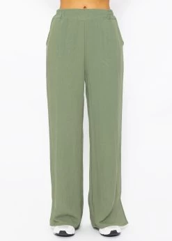Schlupfhose In Viskose, Khaki -Sassyclassy SassyClassy schlupfhose in viskose khaki S3202B5423 1