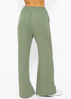 Schlupfhose In Viskose, Khaki -Sassyclassy SassyClassy schlupfhose in viskose khaki S3202B5423 3
