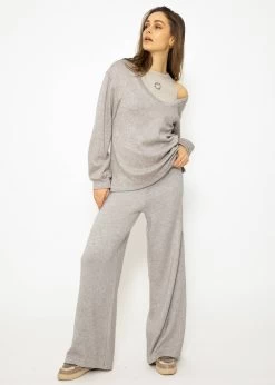 Schlupfhose, Super Soft, Mit Weitem Bein - Taupe 12 Schlupfhose, Super Soft, Mit Weitem Bein - Taupe -Sassyclassy SassyClassy schlupfhose super soft mit weitem bein taupe S3211H6695 3