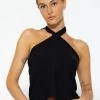 Schulterfreies Lurex Top - Schwarz 2 Schulterfreies Lurex Top - Schwarz -Sassyclassy SassyClassy schulterfreies lurex top schwarz S3208T6198 3