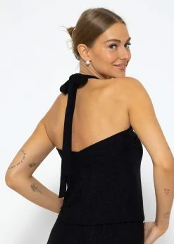 Schulterfreies Lurex Top - Schwarz 12 Schulterfreies Lurex Top - Schwarz -Sassyclassy SassyClassy schulterfreies lurex top schwarz S3208T6198 5