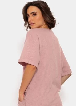 Shirt In Waffelpiqué - Rosa -Sassyclassy SassyClassy shirt in waffelpique rosa S3211I6693 2ef2HqRl0MqqWH