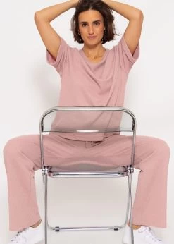 Shirt In Waffelpiqué - Rosa -Sassyclassy SassyClassy shirt in waffelpique rosa S3211I6693 39z5NAIYDhXbFW