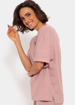 Shirt In Waffelpiqué - Rosa -Sassyclassy SassyClassy shirt in waffelpique rosa S3211I6693 6tCyWifGSrptej