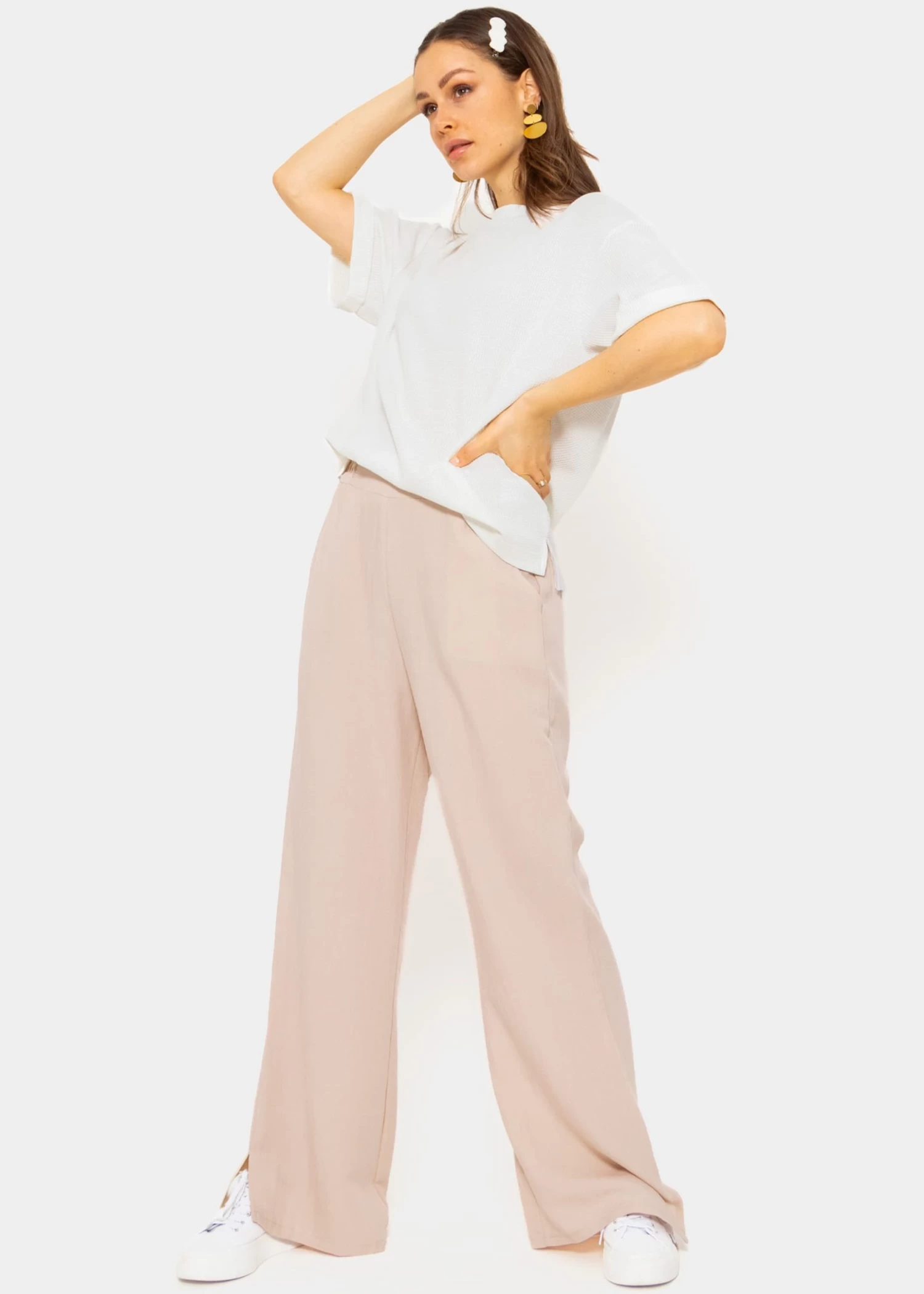 Shirt In Waffelpiqué - Weiß 4 Shirt In Waffelpiqué - Weiß – Bild 2