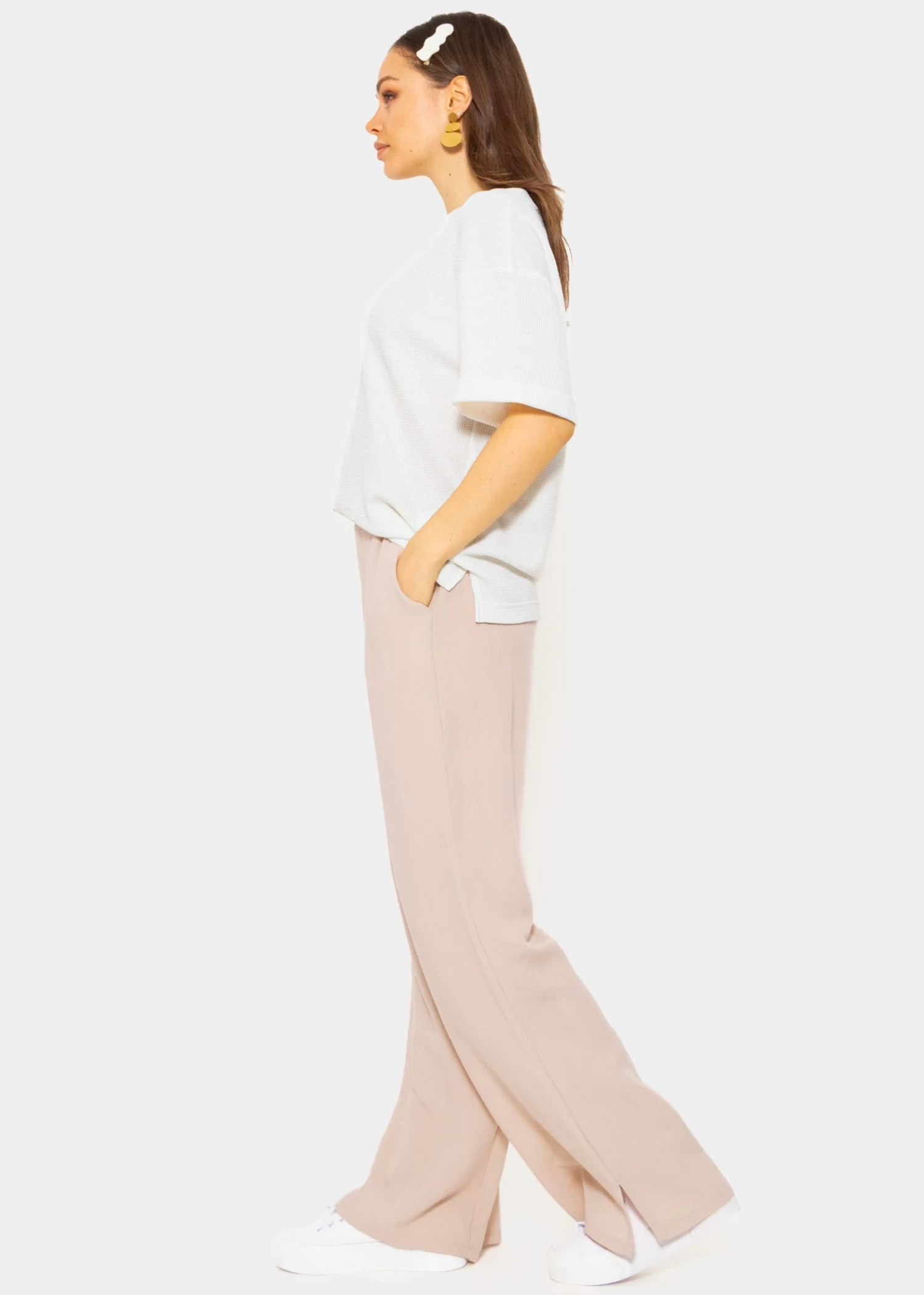 Shirt In Waffelpiqué - Weiß 6 Shirt In Waffelpiqué - Weiß – Bild 4