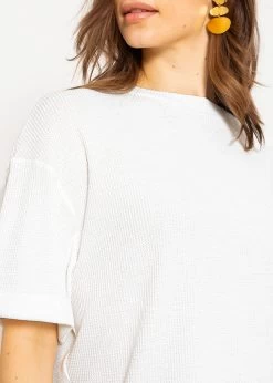 Shirt In Waffelpiqué - Weiß 17 Shirt In Waffelpiqué - Weiß -Sassyclassy SassyClassy shirt in waffelpique weiss S3211I6692 7bHUL6uw9dmHKu