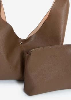 Shopper Mit Knotendetail - Braun -Sassyclassy SassyClassy shopper mit knotendetail braun S3212TS6578 1