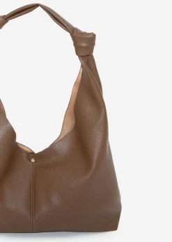 Shopper Mit Knotendetail - Braun -Sassyclassy SassyClassy shopper mit knotendetail braun S3212TS6578