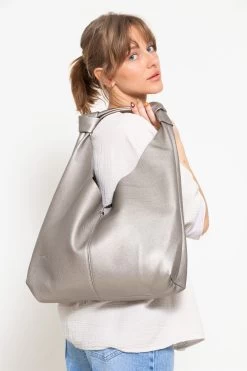 Shopper Mit Knotendetail - Metallic -Sassyclassy SassyClassy shopper mit knotendetail metallic S3212TS6579KyVJVpl9KRpD7