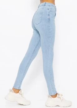 Skinny Highwaist Jeans - Hellblau -Sassyclassy SassyClassy skinny highwaist jeans hellblau S4201D6773