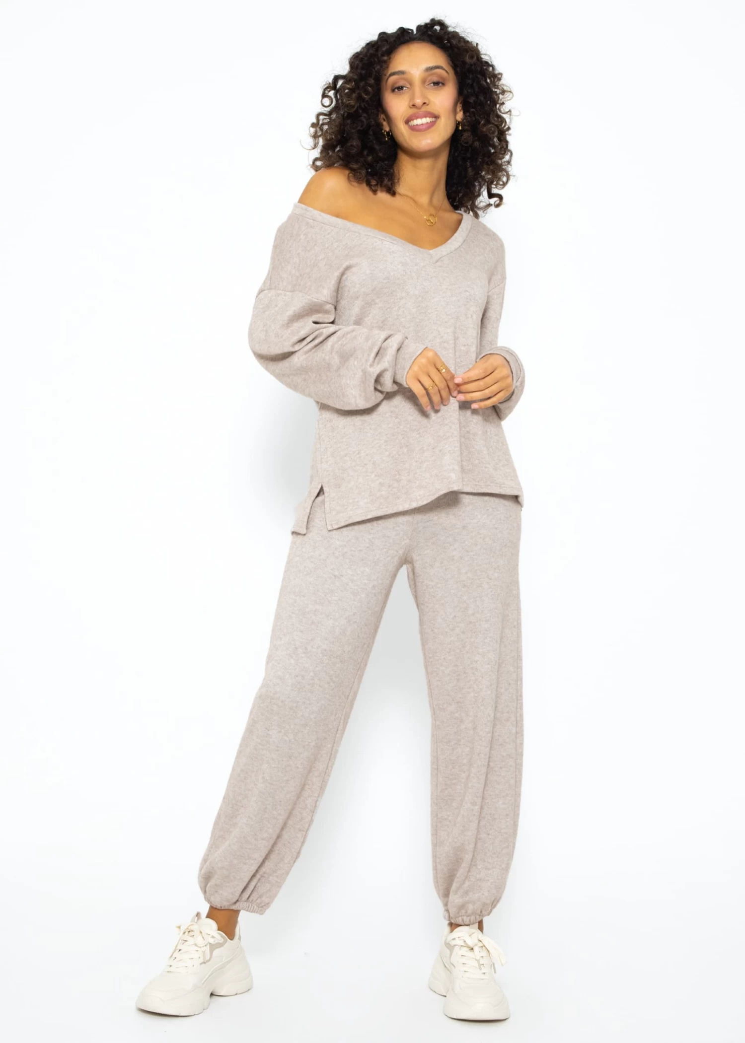 Super Soft Jersey Jogginghose - Taupe 4 Super Soft Jersey Jogginghose - Taupe – Bild 2