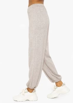 Super Soft Jersey Jogginghose - Taupe 15 Super Soft Jersey Jogginghose - Taupe -Sassyclassy SassyClassy soft jersey jogginghose taupe S3210O6590