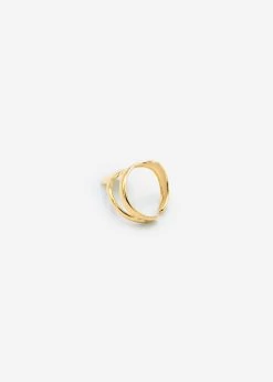 Spiral Ring Mit Tropfendesign - Gold -Sassyclassy SassyClassy spiral ring mit tropfendesign gold S4202AR9033 2