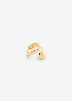 Spiral Ring Mit Tropfendesign - Gold -Sassyclassy SassyClassy spiral ring mit tropfendesign gold S4202AR9033 3