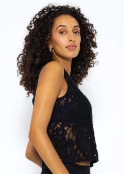 Spitzentop - Schwarz -Sassyclassy SassyClassy spitzentop schwarz S3209T6376 2