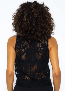 Spitzentop - Schwarz -Sassyclassy SassyClassy spitzentop schwarz S3209T6376 3