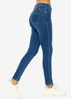 Stretchy Highwaist Push Up Jeans, Blau -Sassyclassy SassyClassy stretchy highwaist push up jeans blau S3202B5518 2
