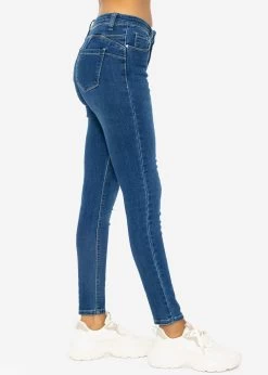 Stretchy Highwaist Push Up Jeans, Blau -Sassyclassy SassyClassy stretchy highwaist push up jeans blau S3202B5518 5