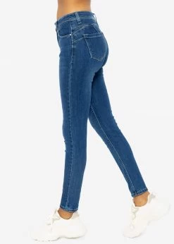 Stretchy Highwaist Push Up Jeans, Blau -Sassyclassy SassyClassy stretchy highwaist push up jeans blau S3202B5518 6
