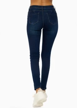 Stretchy Highwaist Push Up Jeans, Dunkelblau -Sassyclassy SassyClassy stretchy highwaist push up jeans dunkelblau S3202B5516 1