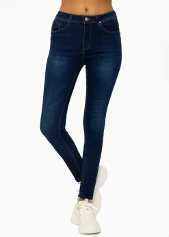 Stretchy Highwaist Push Up Jeans, Dunkelblau -Sassyclassy SassyClassy stretchy highwaist push up jeans dunkelblau S3202B5516