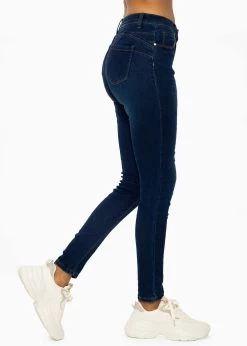 Stretchy Highwaist Push Up Jeans, Dunkelblau -Sassyclassy SassyClassy stretchy highwaist push up jeans dunkelblau S3202B5516 5
