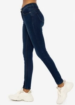 Stretchy Highwaist Push Up Jeans, Dunkelblau -Sassyclassy SassyClassy stretchy highwaist push up jeans dunkelblau S3202B5516 7