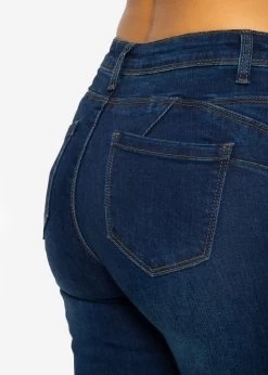 Stretchy Highwaist Push Up Jeans, Dunkelblau -Sassyclassy SassyClassy stretchy highwaist push up jeans dunkelblau S3202B5516 8