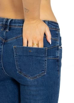 Stretchy Mid Waist Push Up Jeans - Blau -Sassyclassy SassyClassy stretchy mid waist push up jeans blau S3209D6358 1eX2NspqIP5JyF