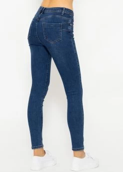 Stretchy Mid Waist Push Up Jeans - Blau -Sassyclassy SassyClassy stretchy mid waist push up jeans blau S3209D6358 22qlOO2CvwIuwb